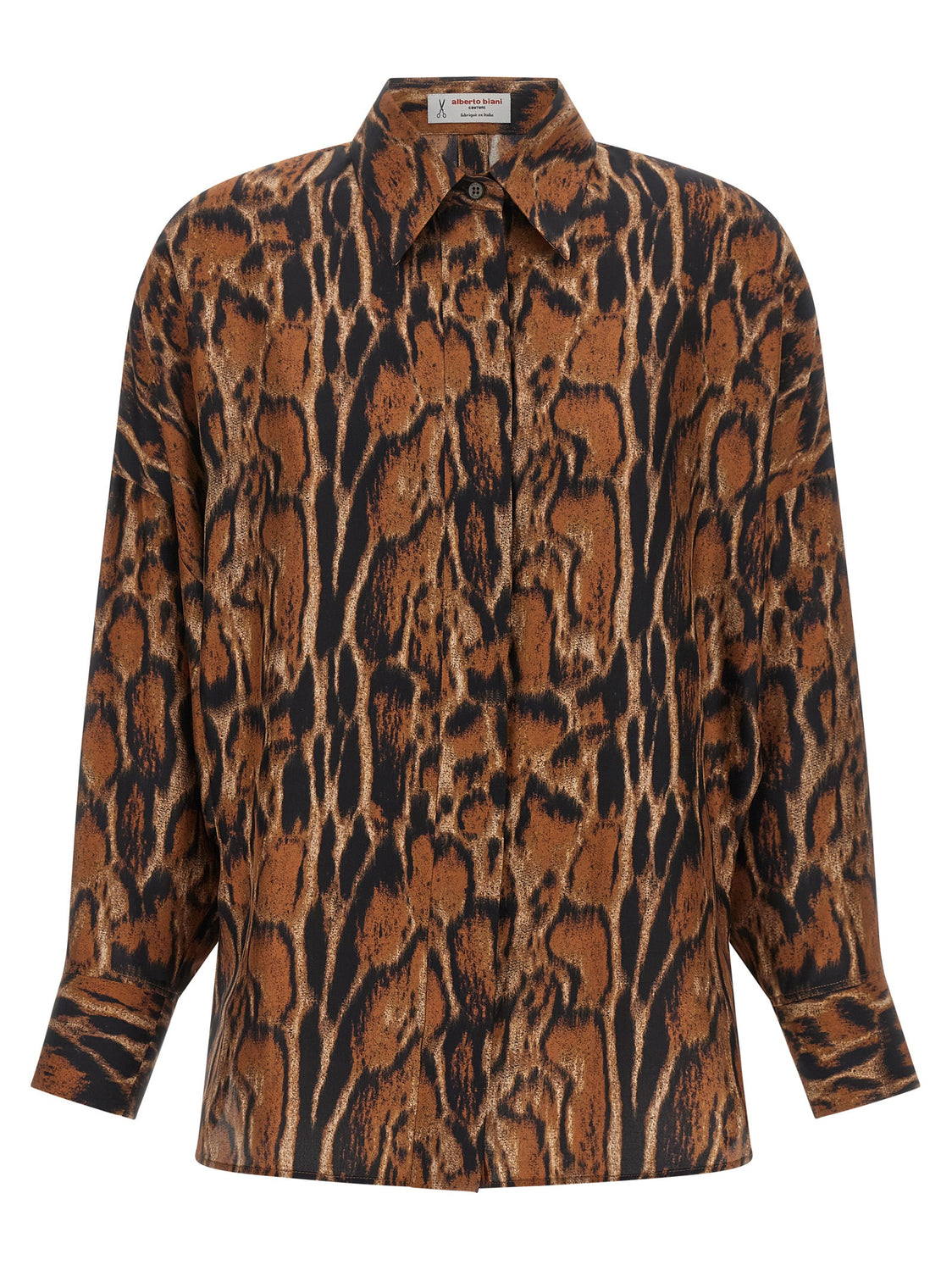 Brown Silk Blouse