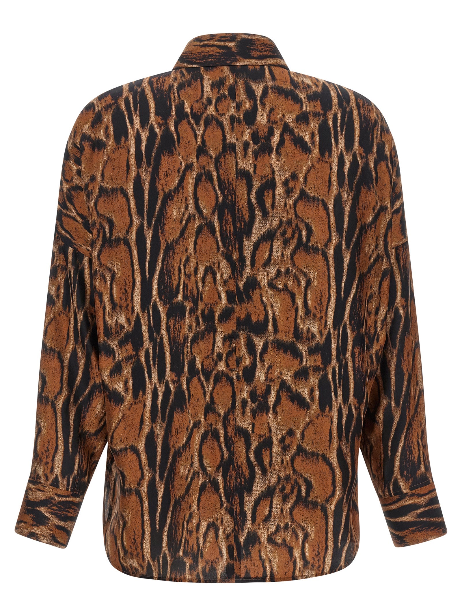 Brown Silk Blouse