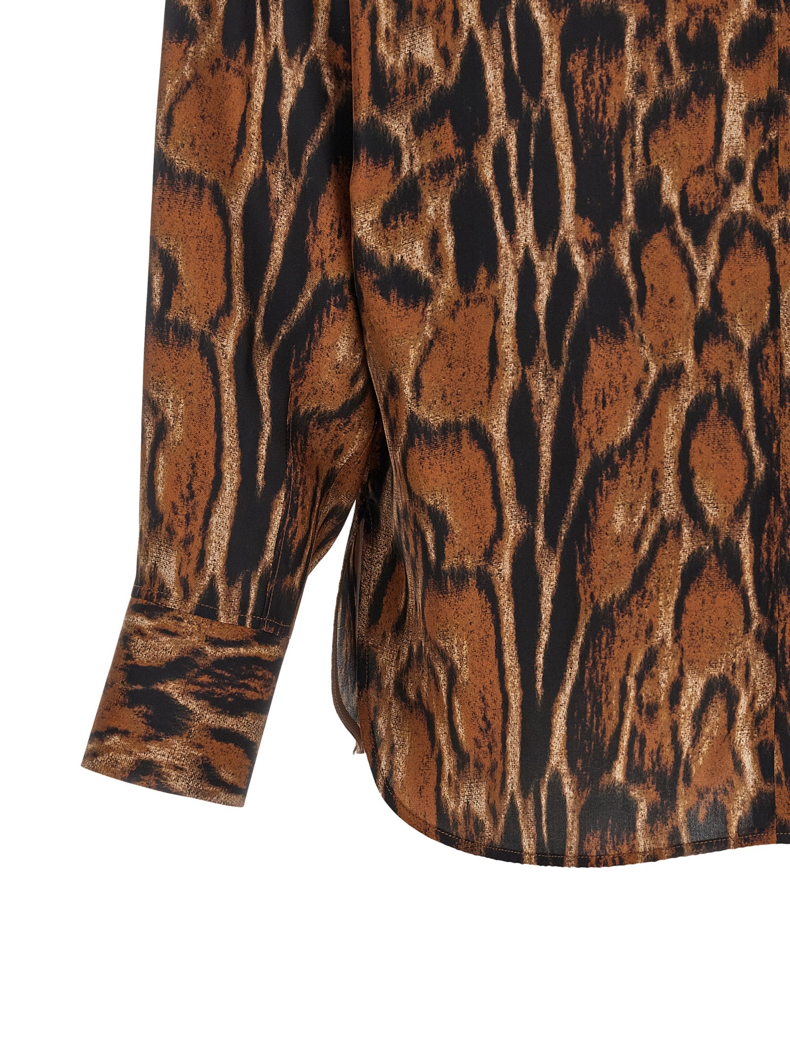 Brown Silk Blouse