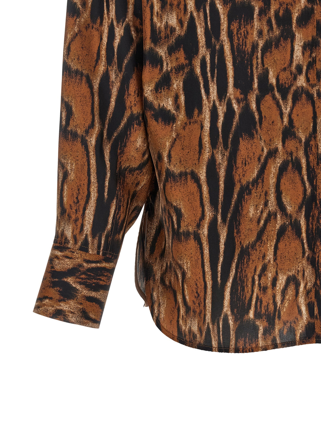 Brown Silk Blouse