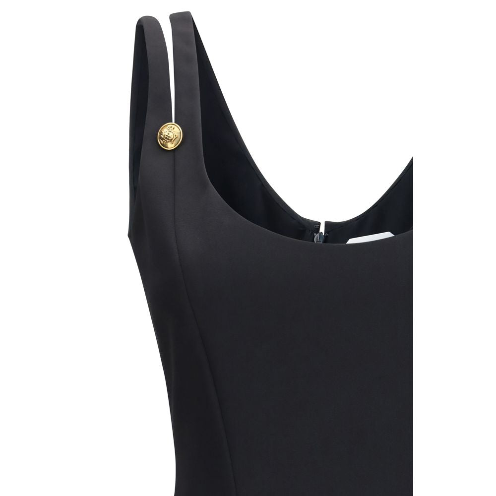 Black Wool Oves Aries Casual Dress