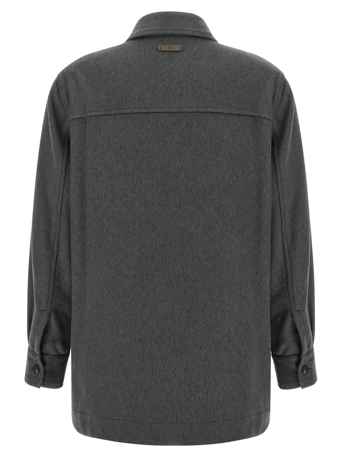 Gray Virgin Wool Blouse