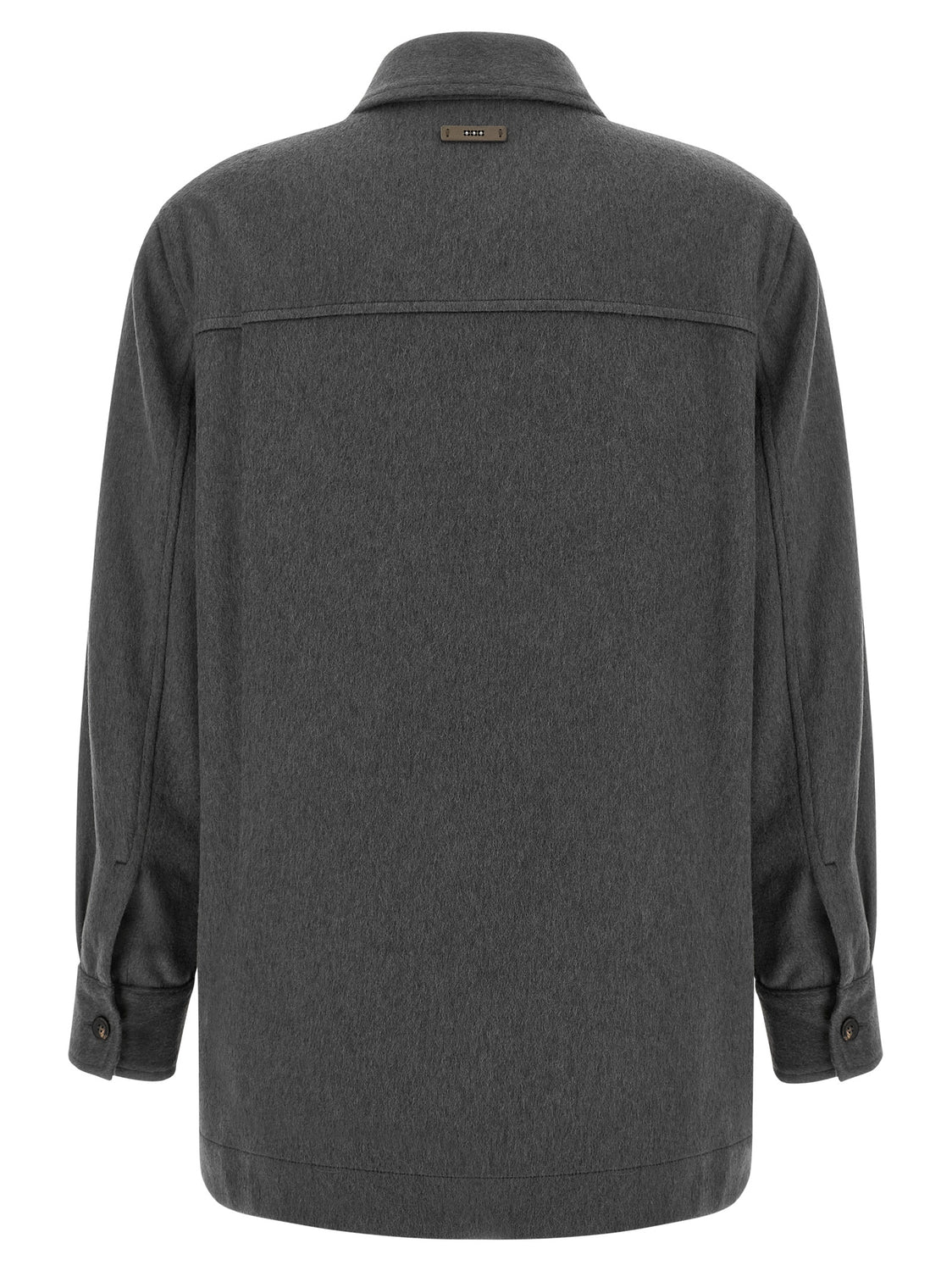 Gray Virgin Wool Blouse
