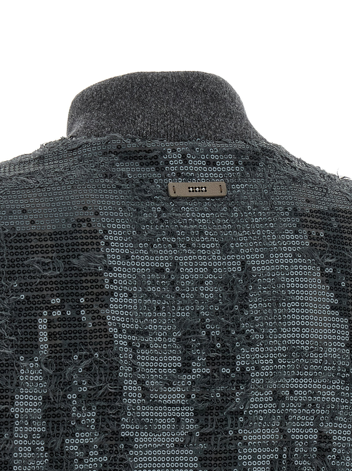 Gray Polyester Sleeveless Jacket