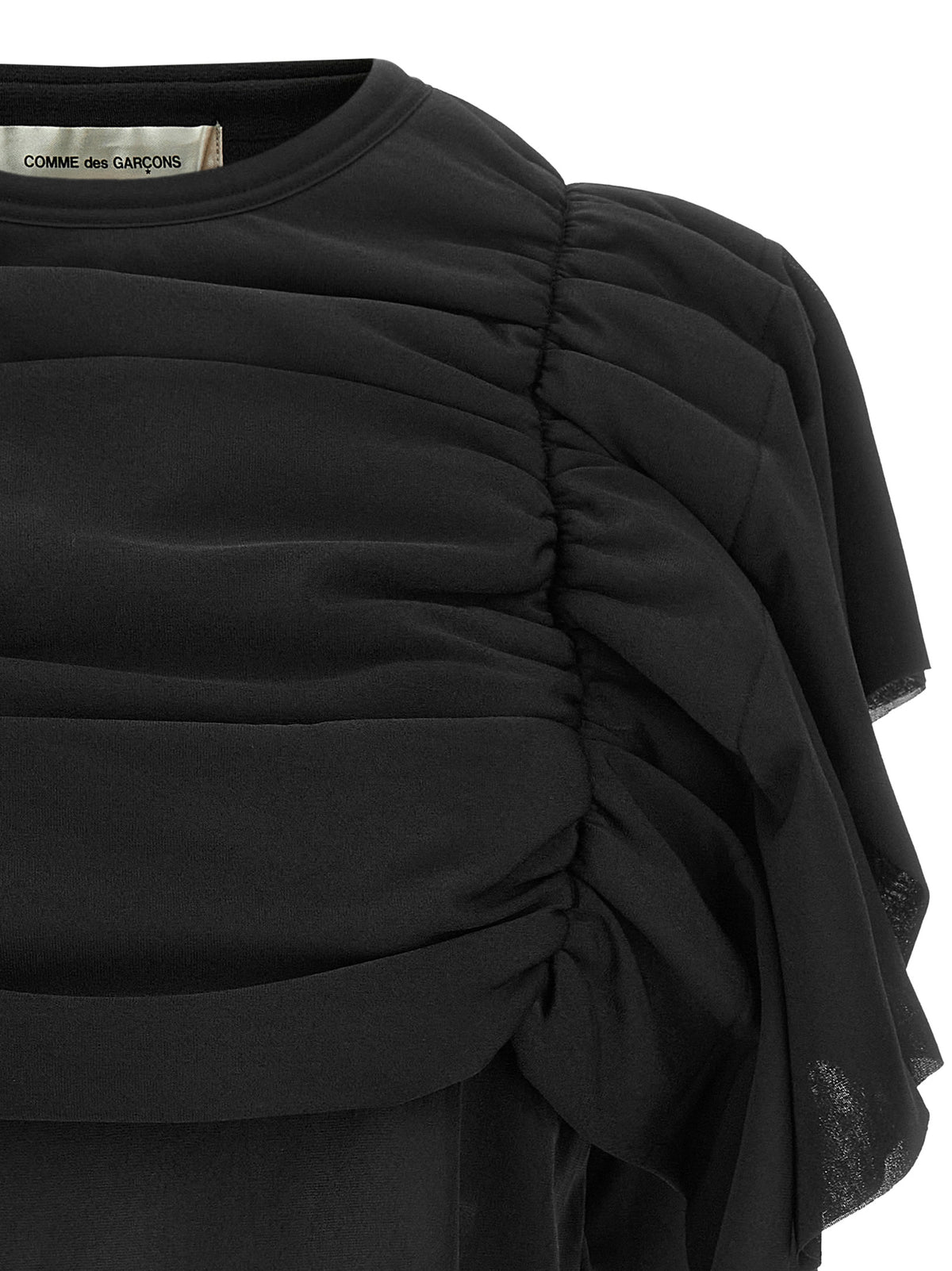 Black Polyester Pattern Shirt