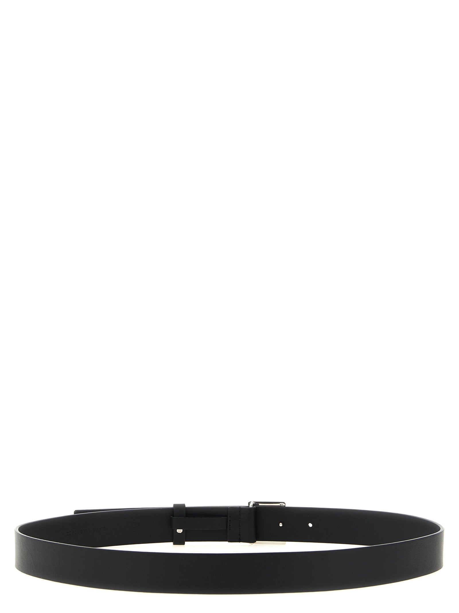 Black Calfskin Regular Belt