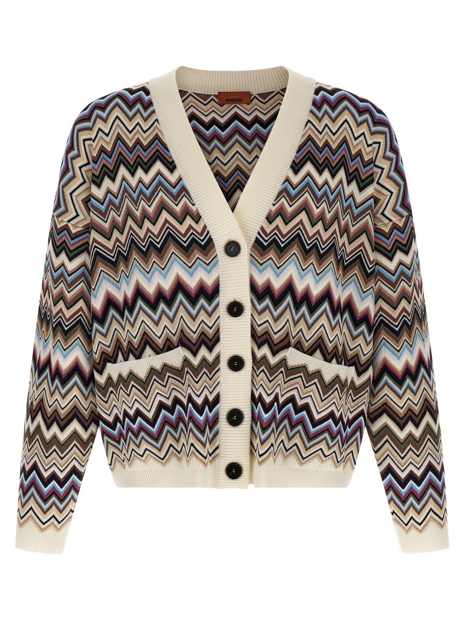 Multicolor Viscose Cardigan