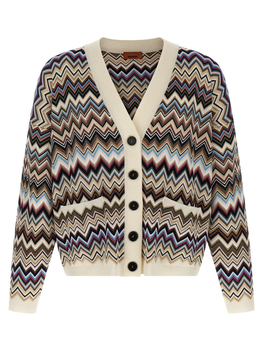 Multicolor Viscose Cardigan