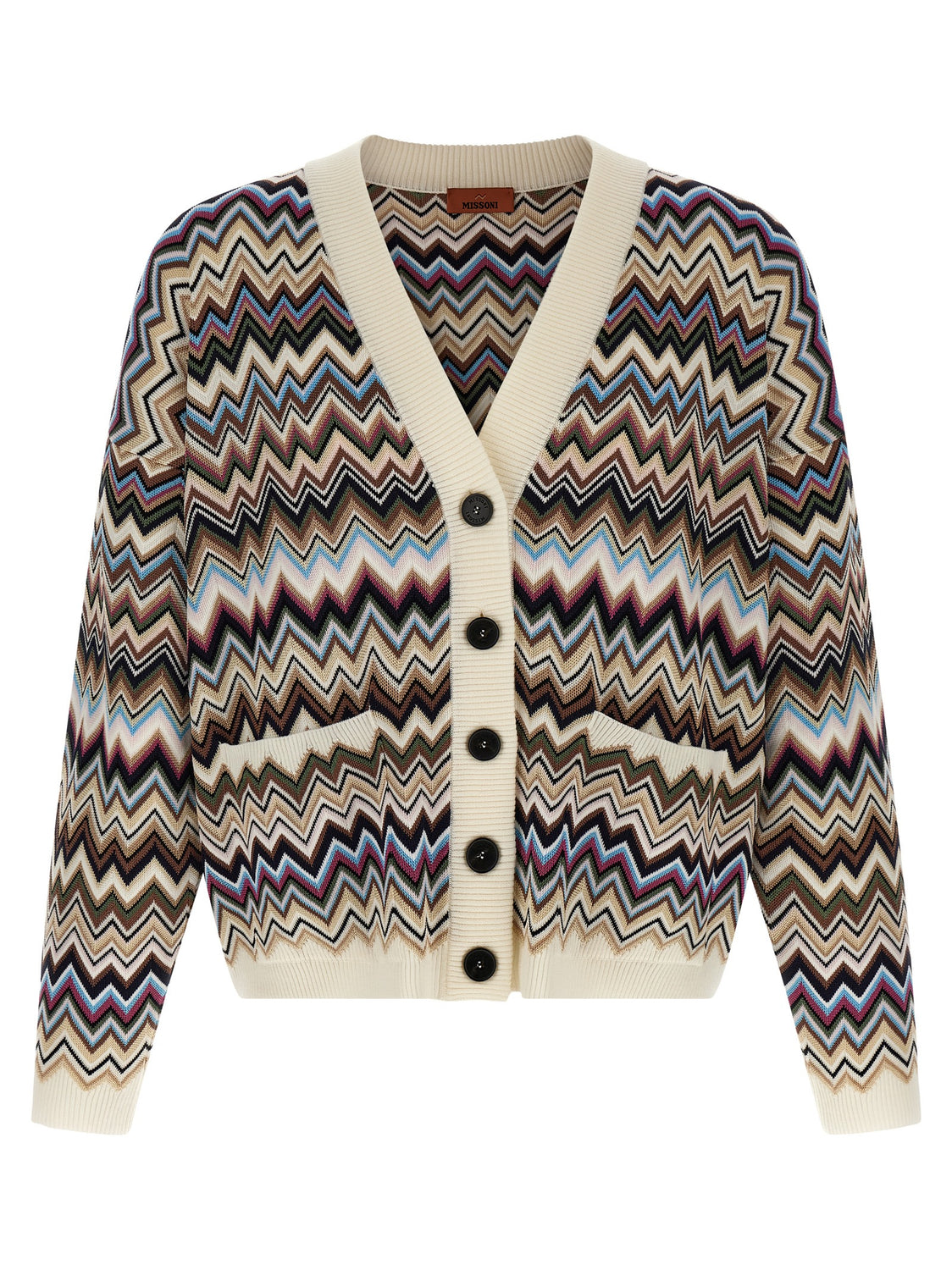 Multicolor Viscose Cardigan
