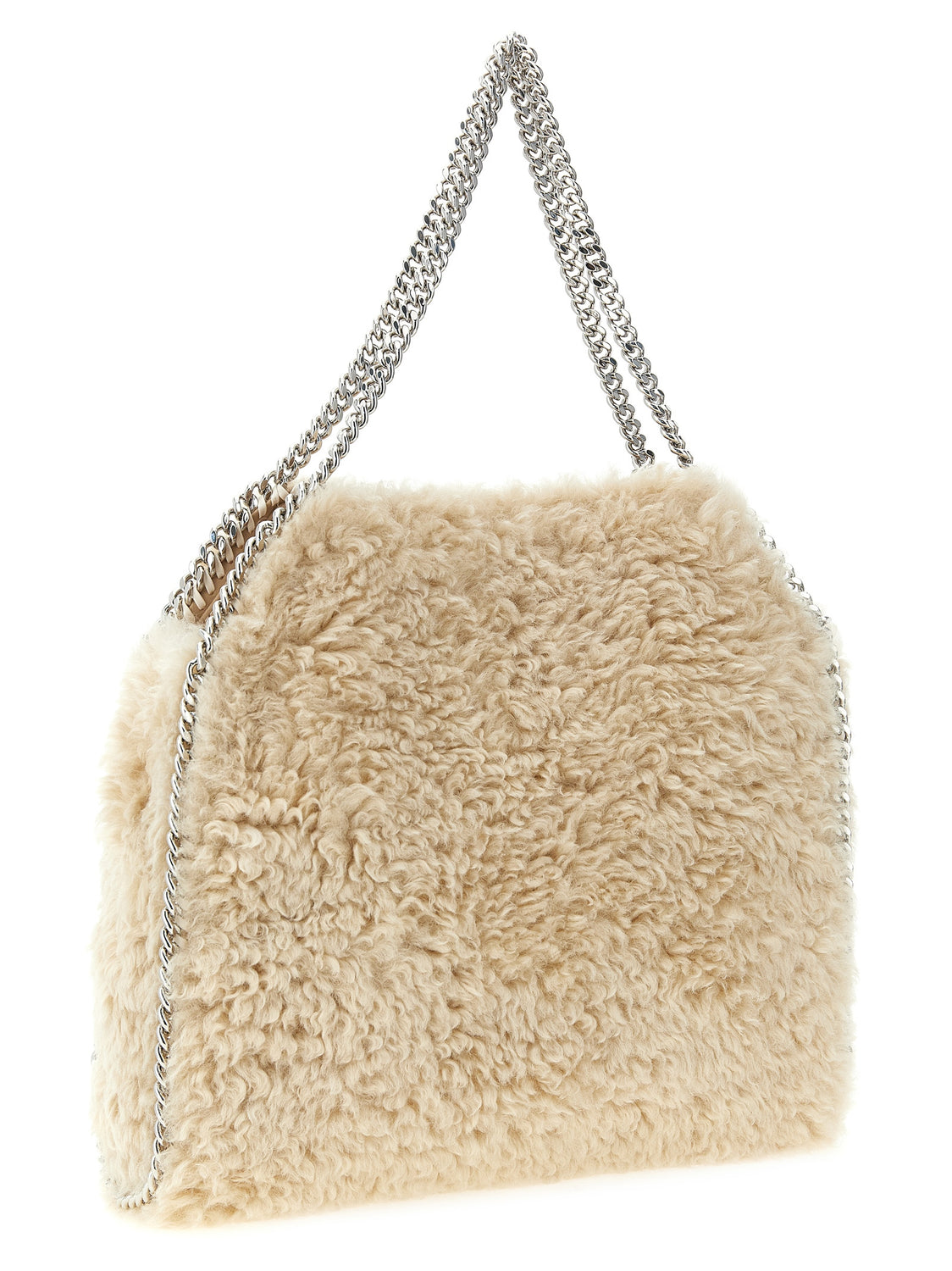 Beige Polyester Shoulder Bag