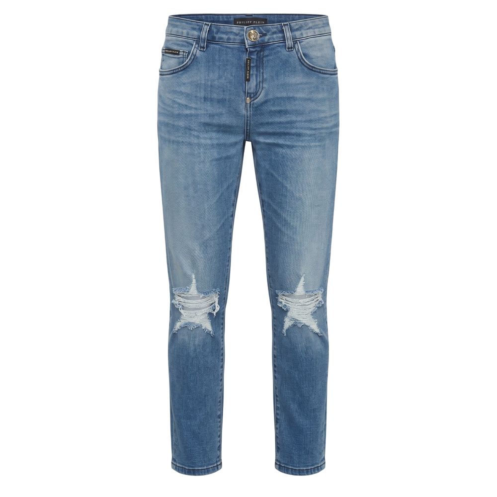 Blue Cotton Women Jean
