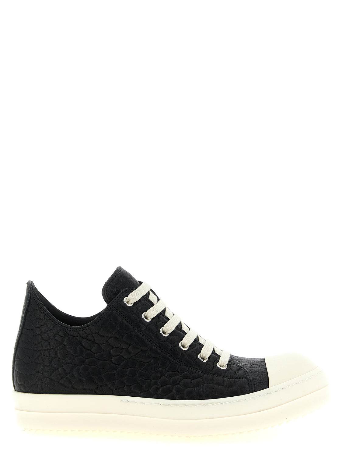 Bicolor Lamb Leather Low Top Sneakers