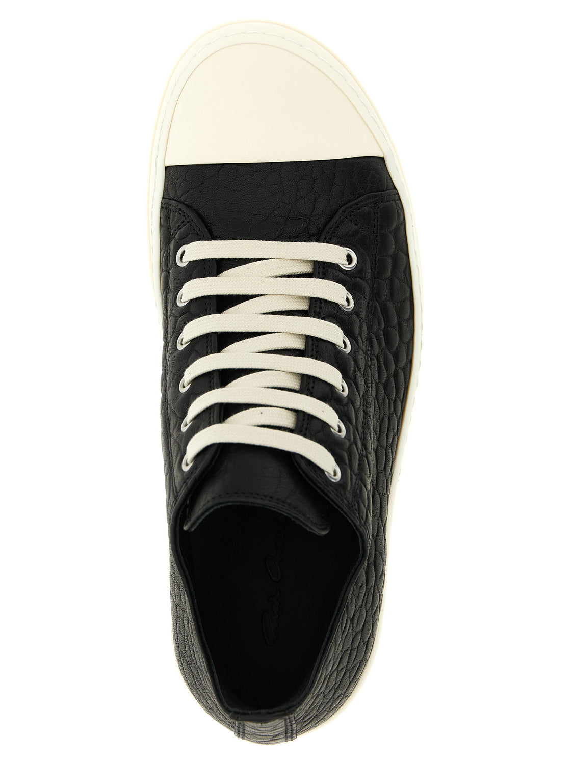 Bicolor Lamb Leather Low Top Sneakers