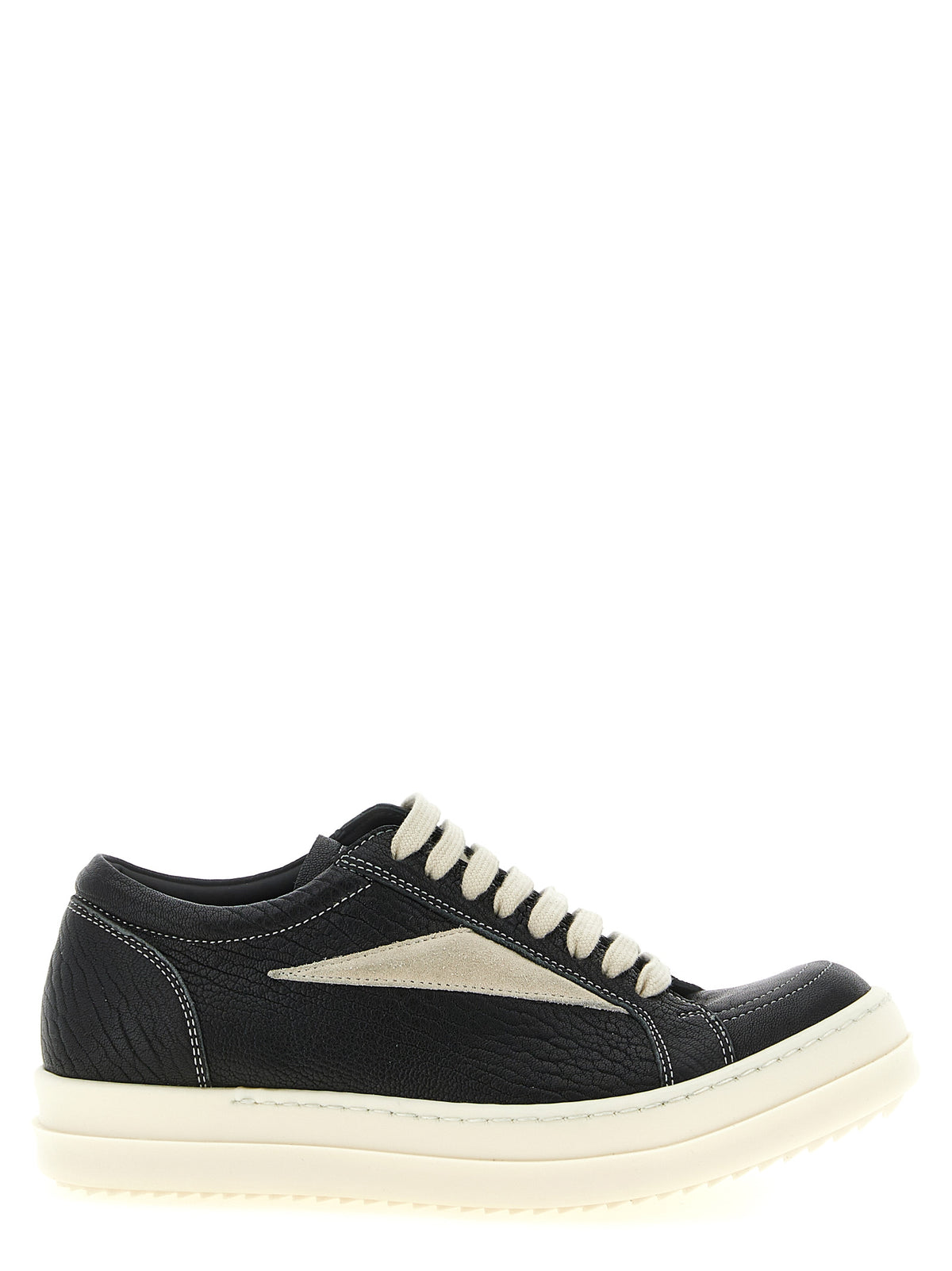 Bicolor Lamb Leather Low Top Sneakers