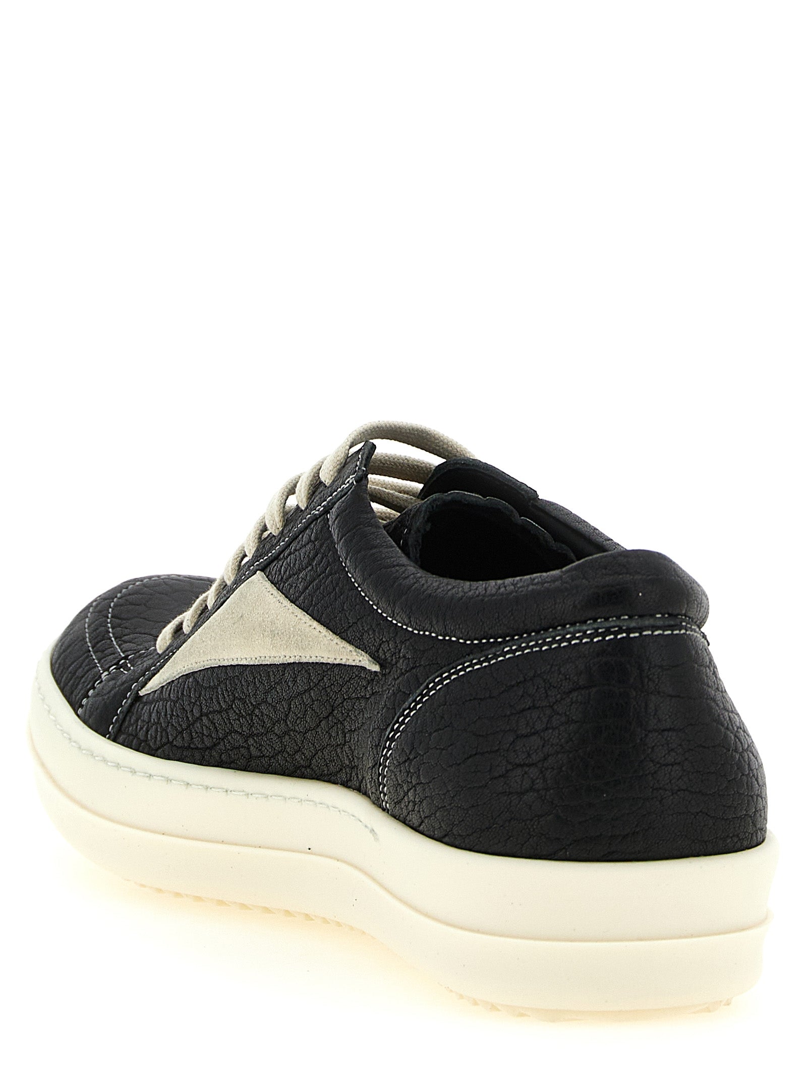 Bicolor Lamb Leather Low Top Sneakers