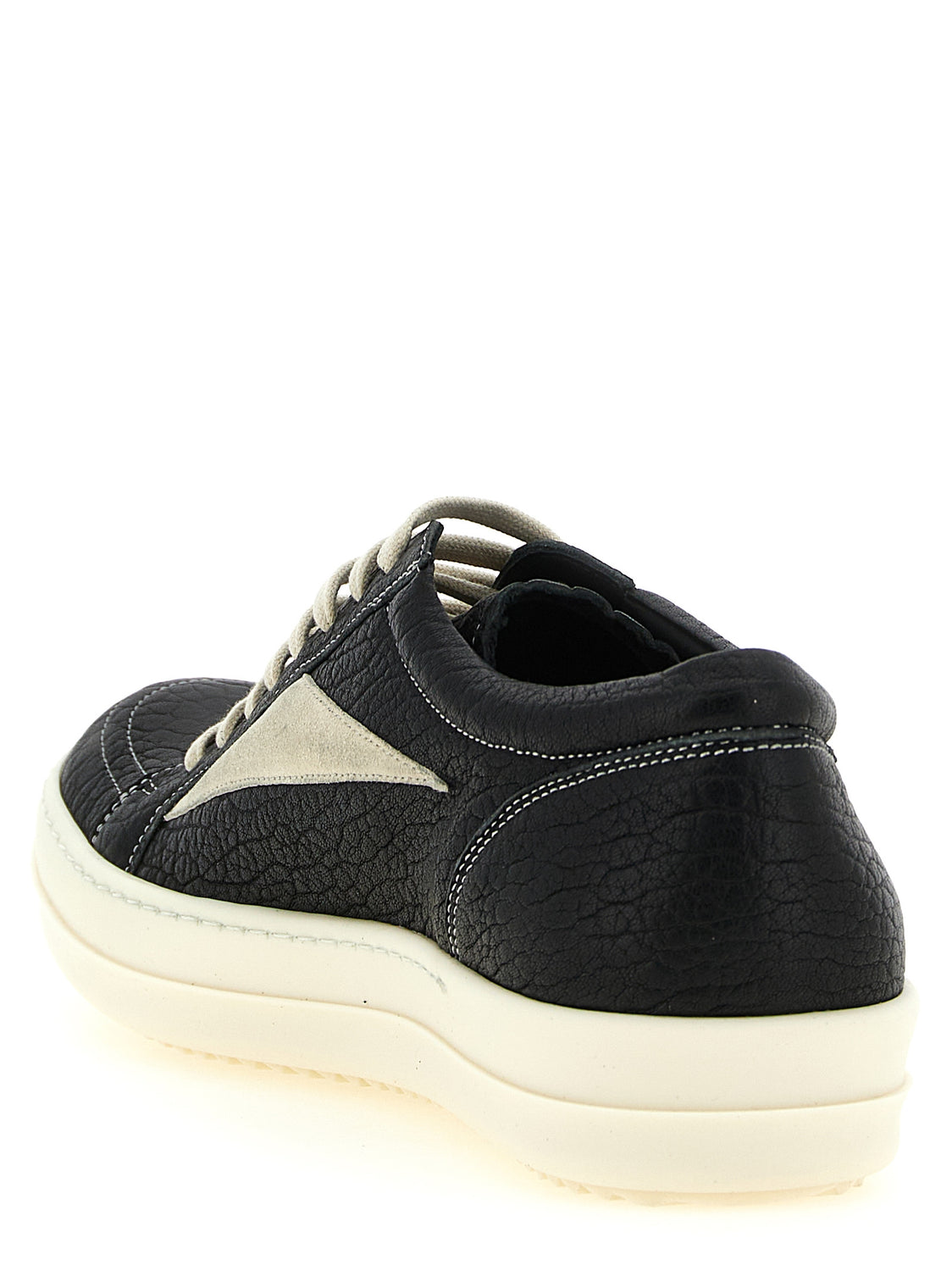 Bicolor Lamb Leather Low Top Sneakers