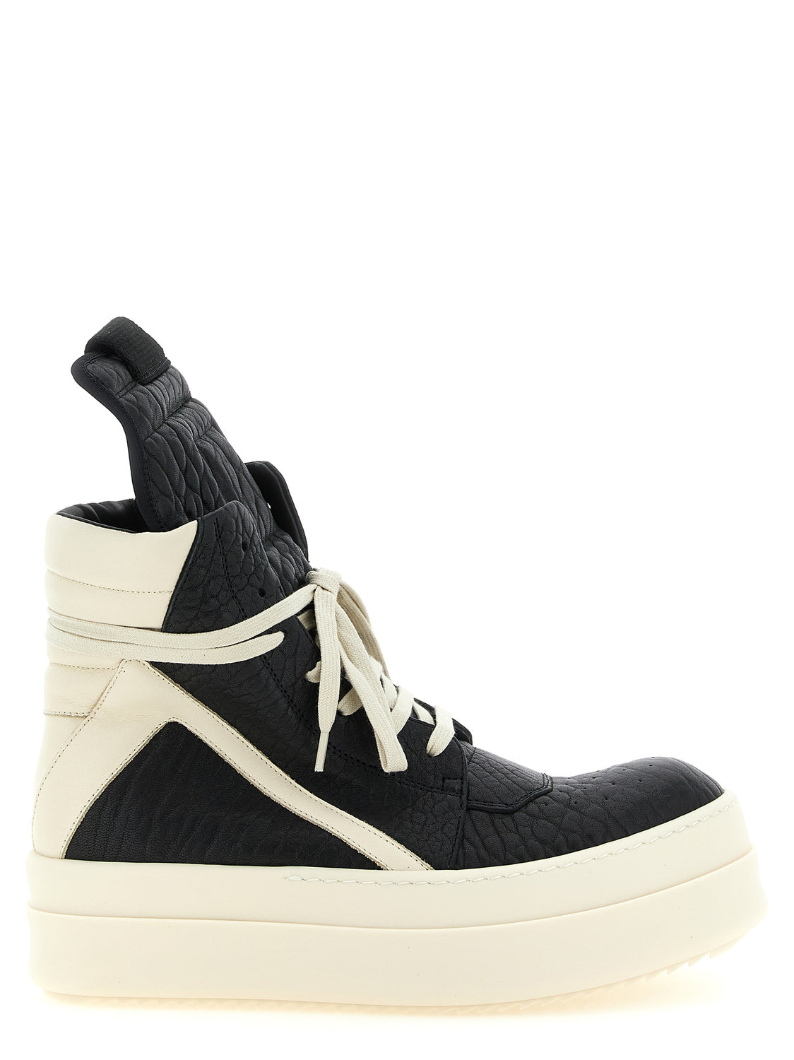 Bicolor Lamb Leather Athletic Sneakers