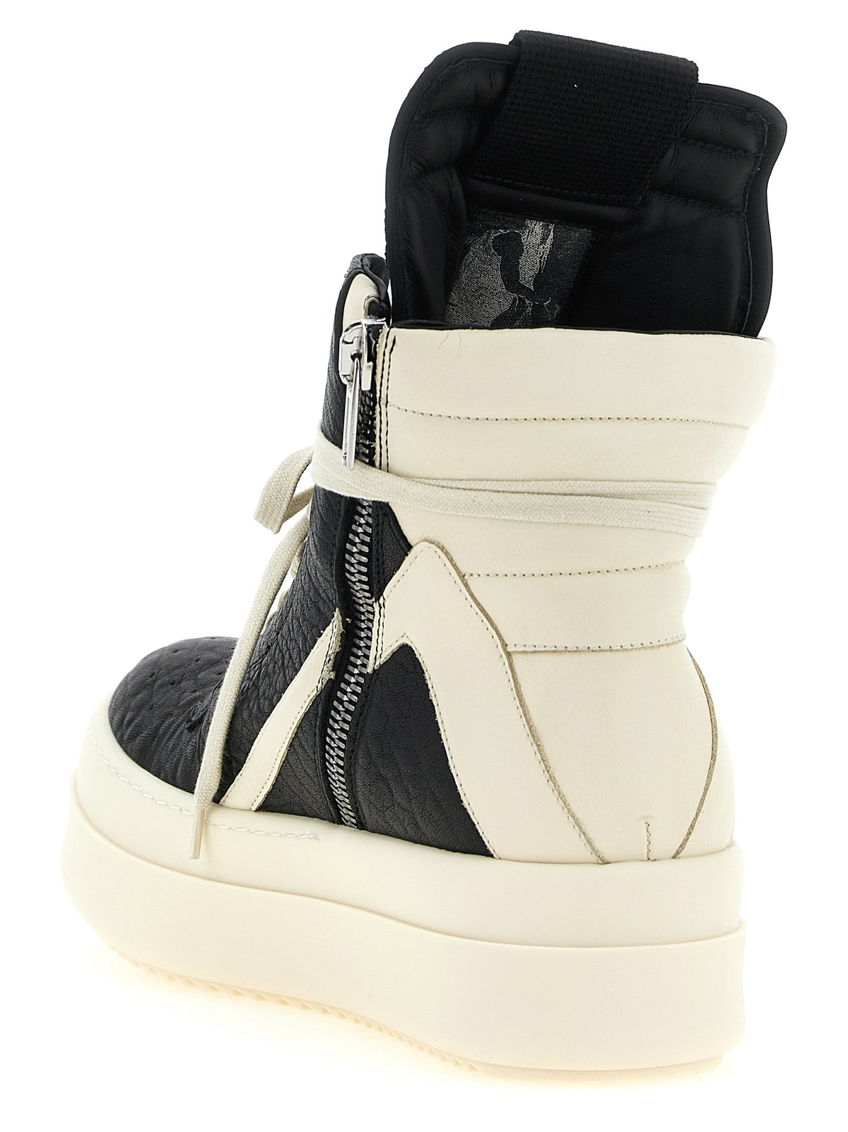 Bicolor Lamb Leather Athletic Sneakers