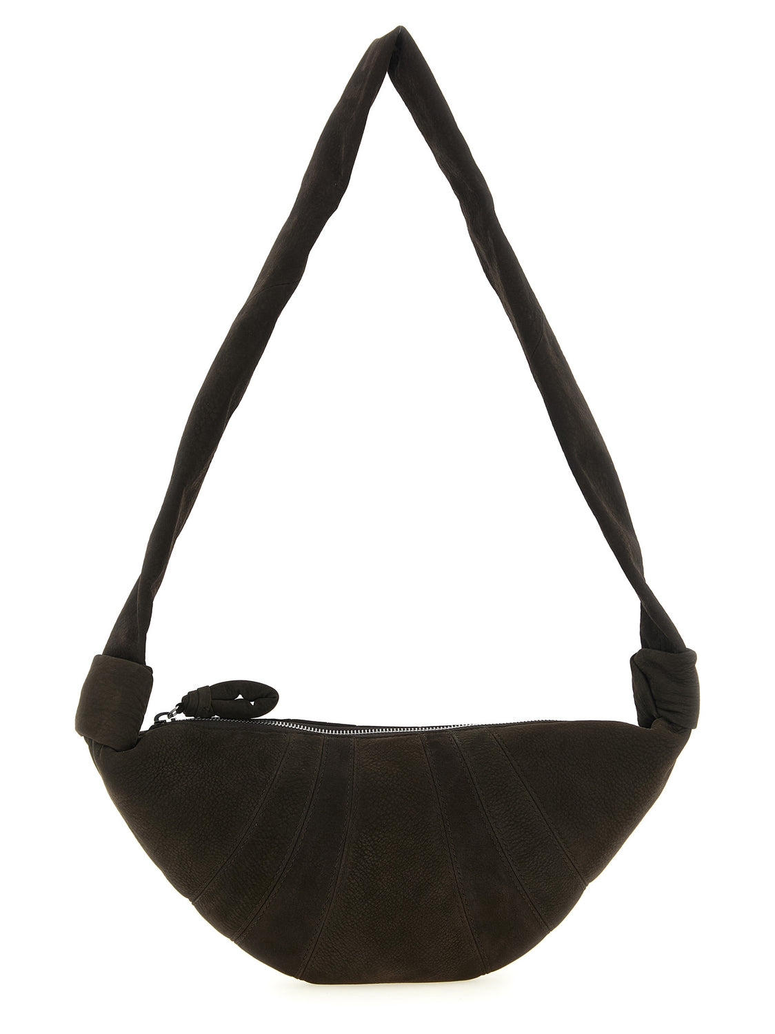 Brown Lamb Leather Shoulder Bag