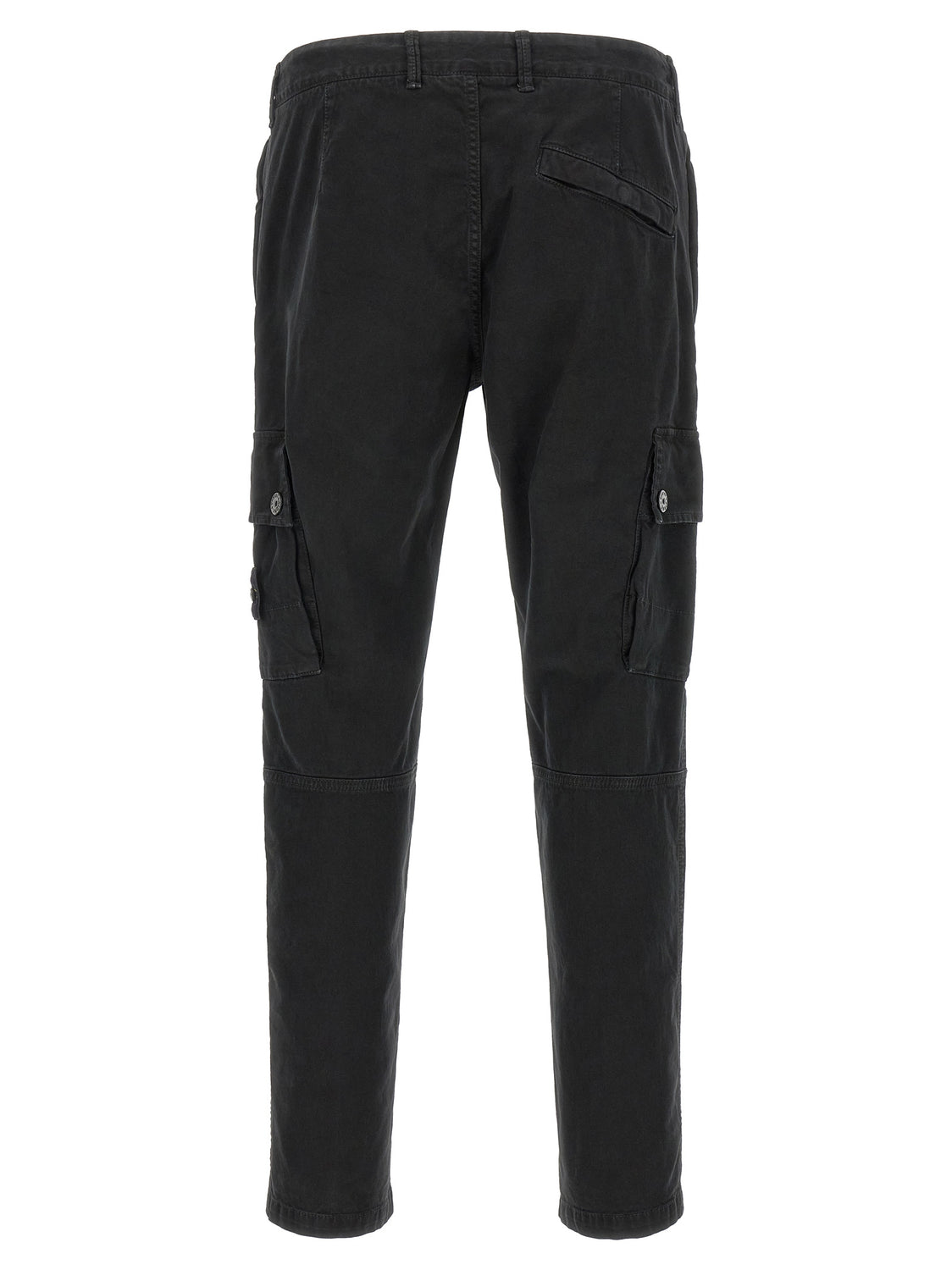 Black Cotton Cargo Pants