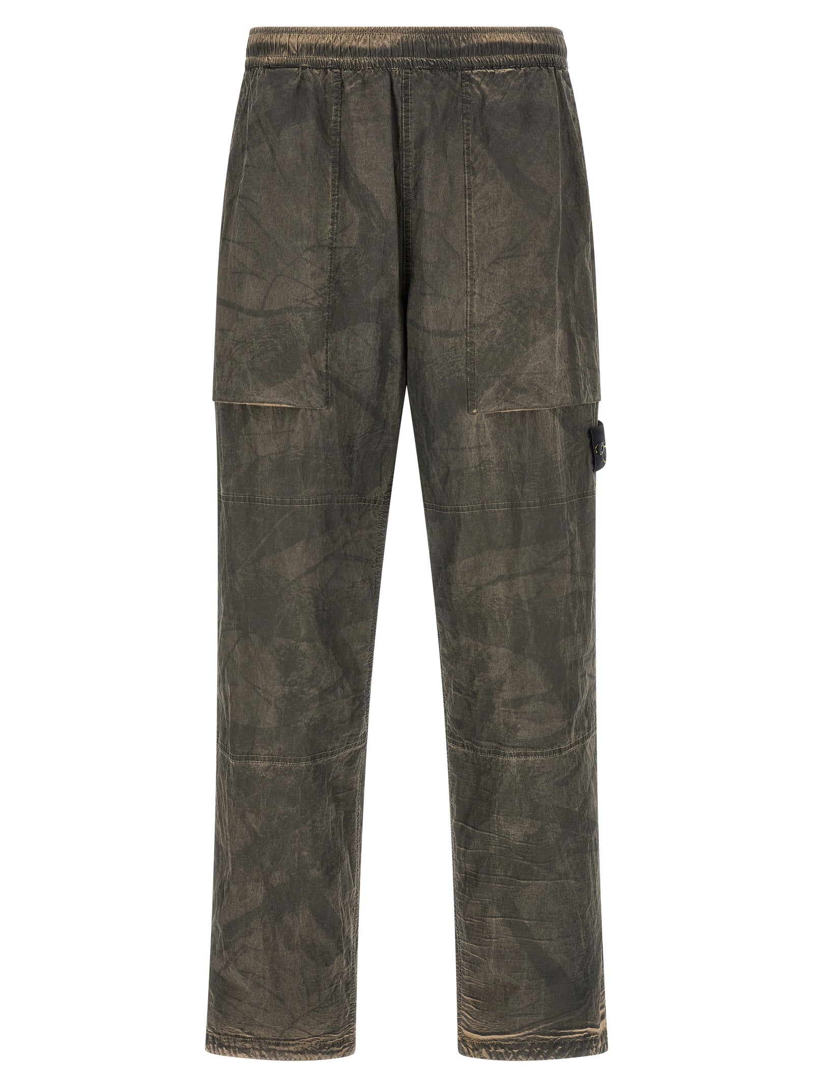 Gray Polyamide Casual Pants
