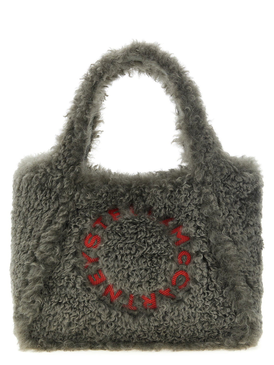 Gray Polyester Tote Bag