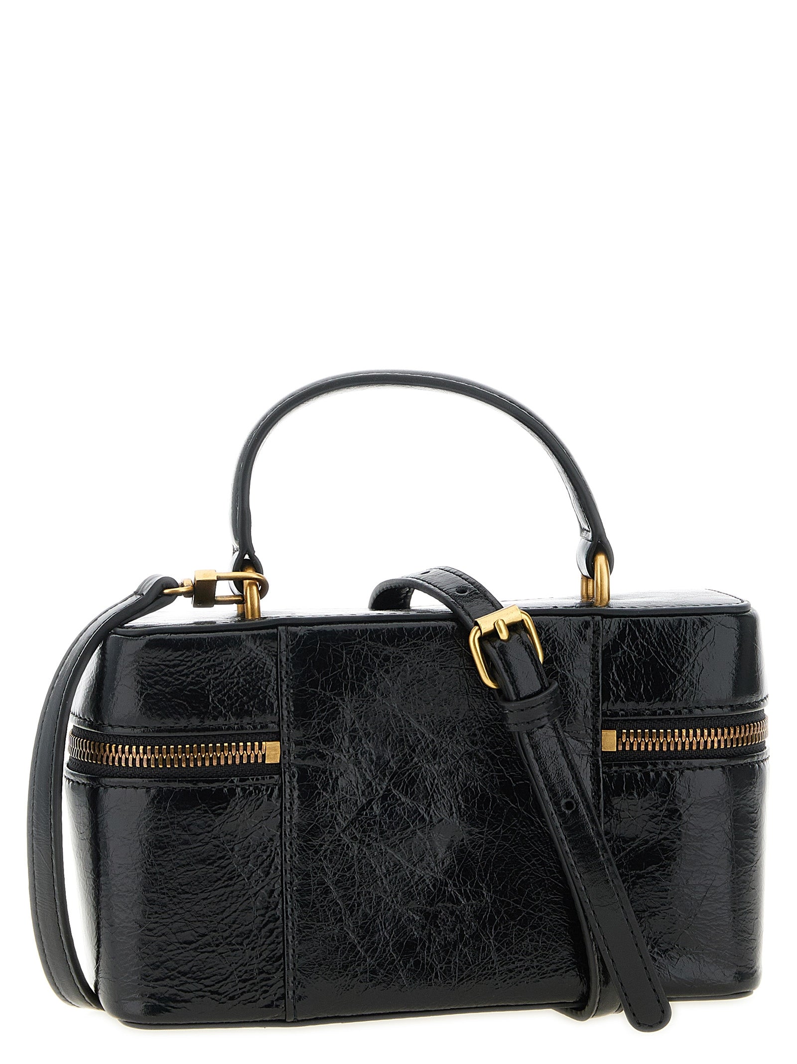 Black Calfskin Crossbody Bag