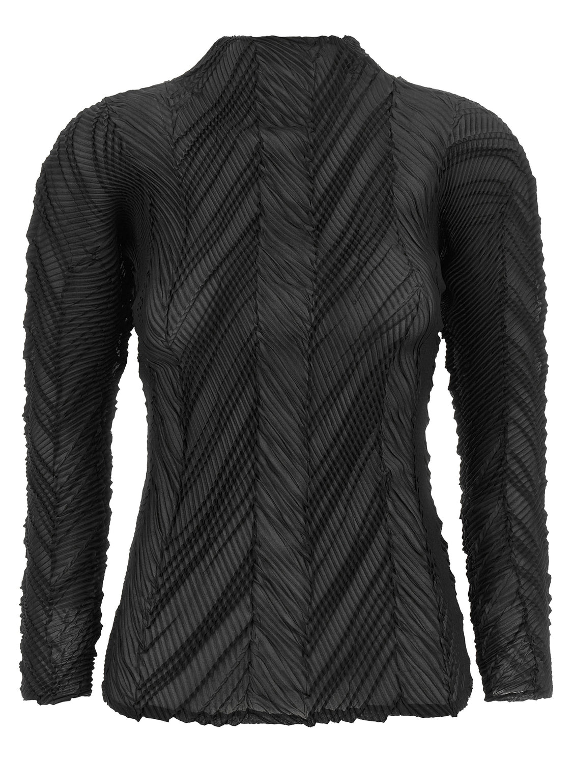Black Polyester Cardigan