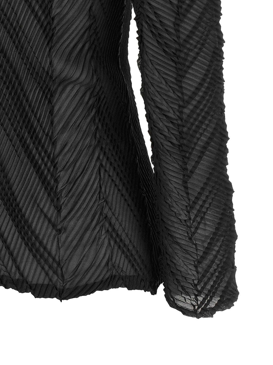 Black Polyester Cardigan