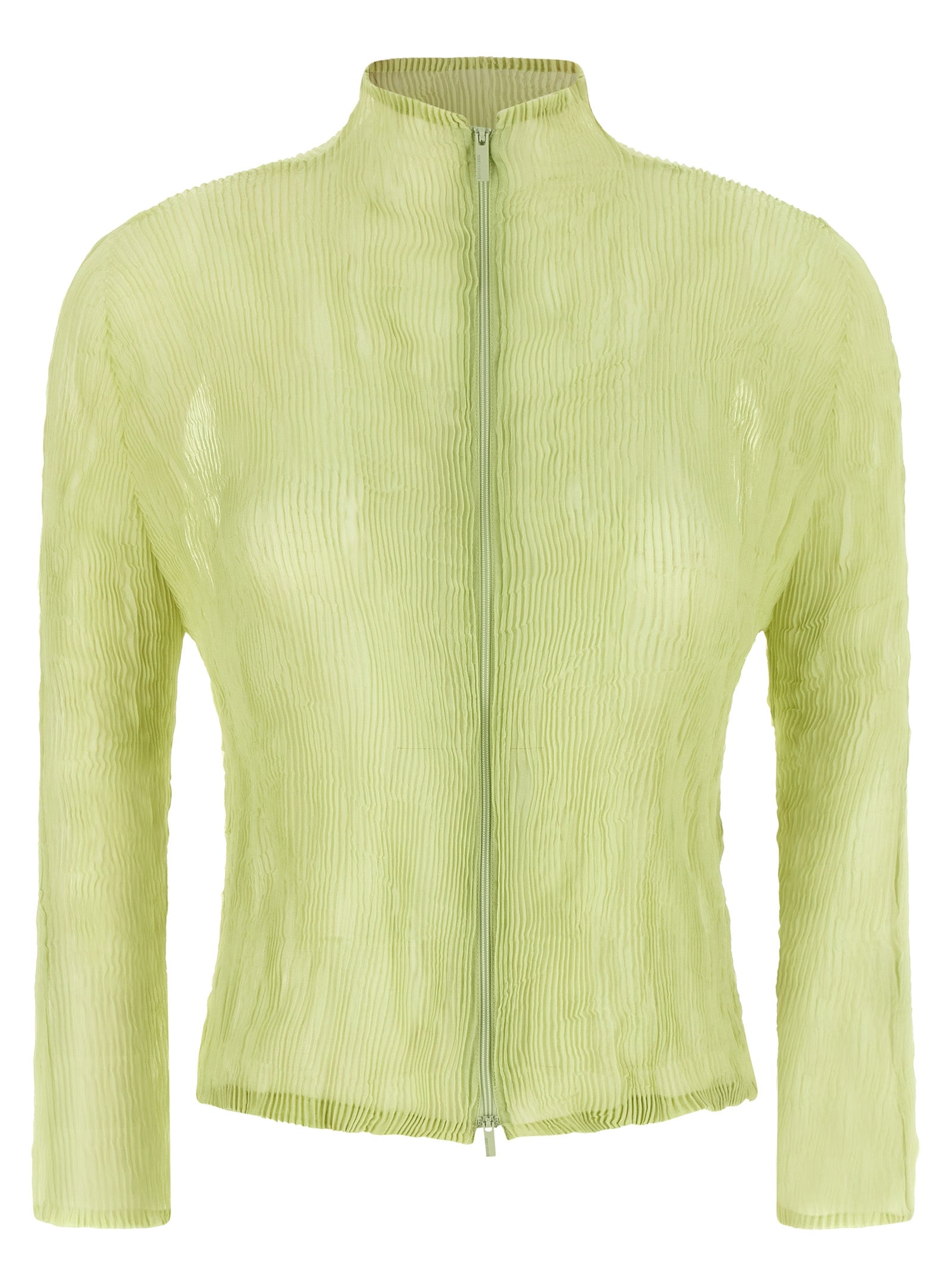 Bicolor Polyester Cardigan