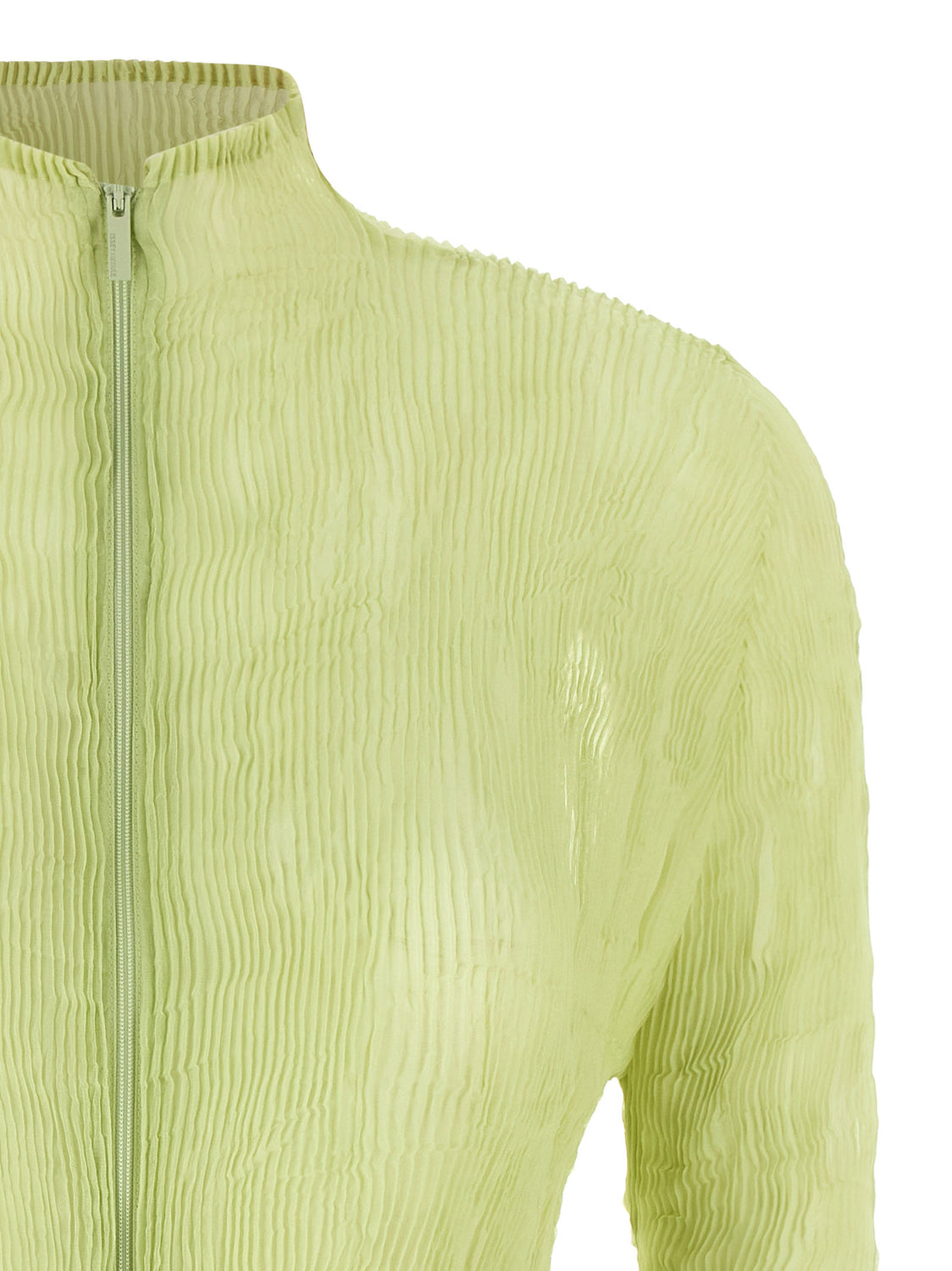 Bicolor Polyester Cardigan