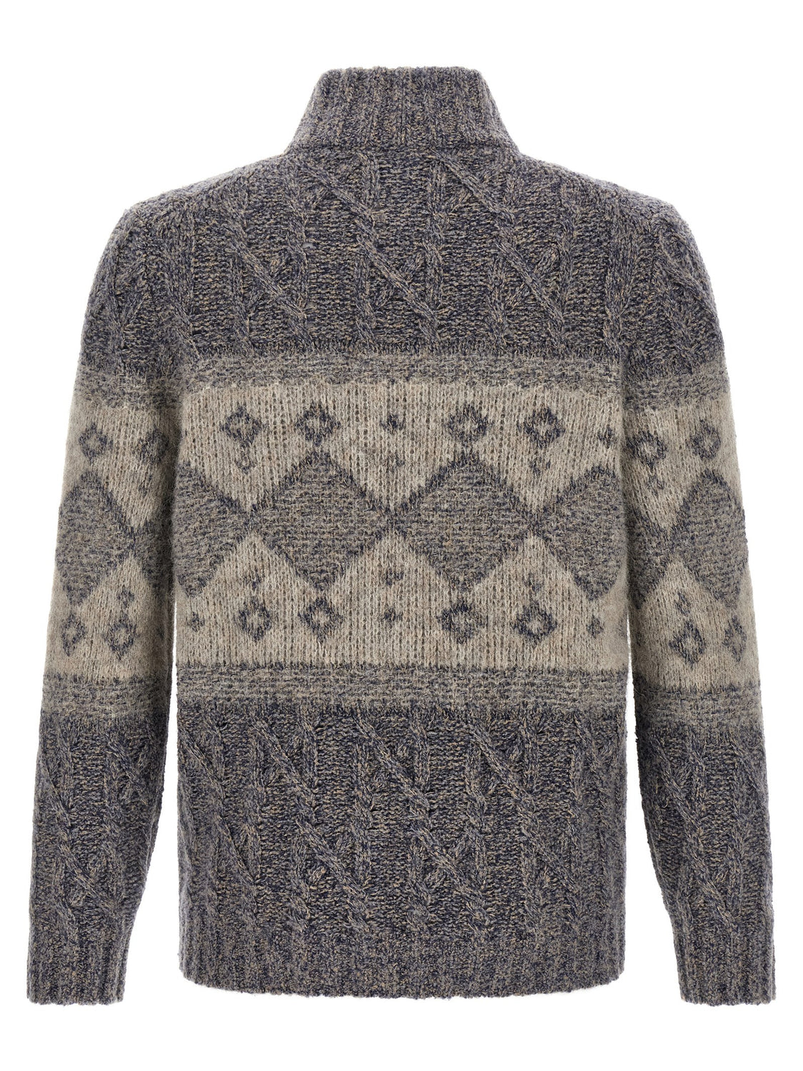Gray Virgin Wool Cardigan