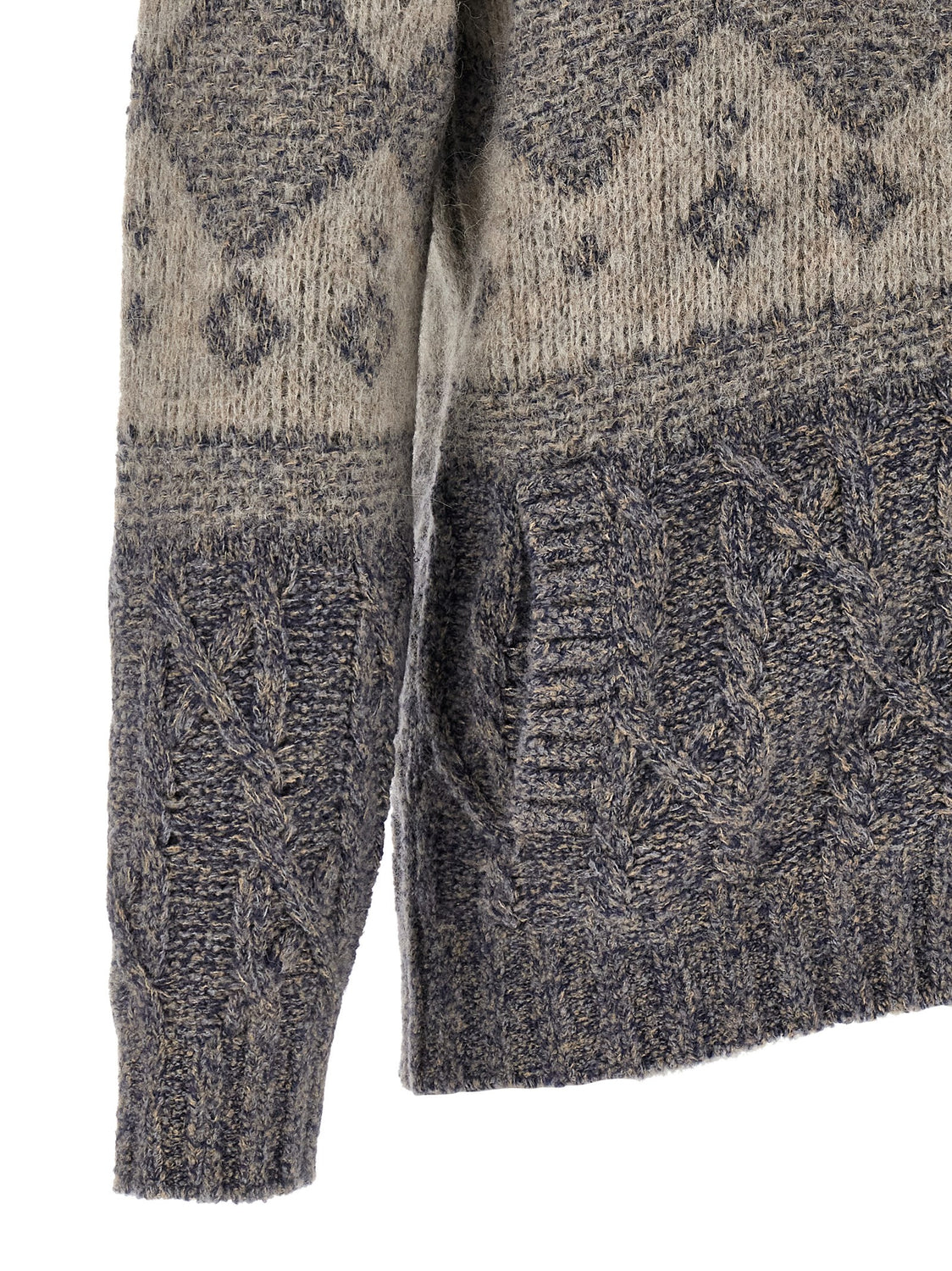 Gray Virgin Wool Cardigan