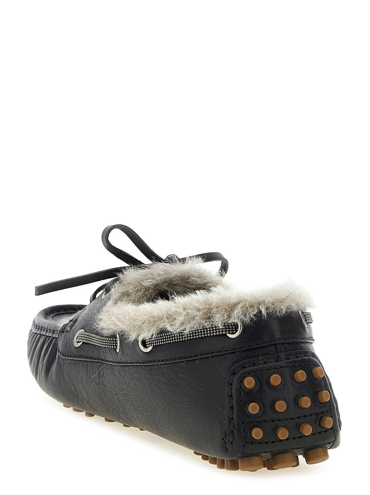 Black Calfskin Slip-On Loafers