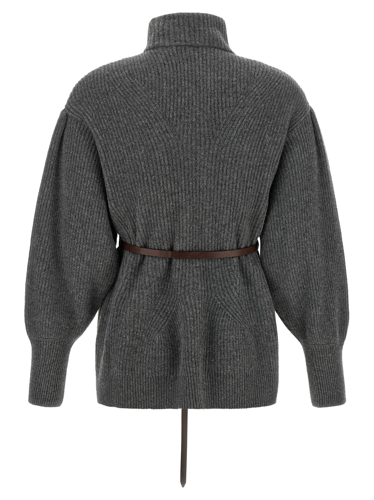 Gray Virgin Wool Cardigan