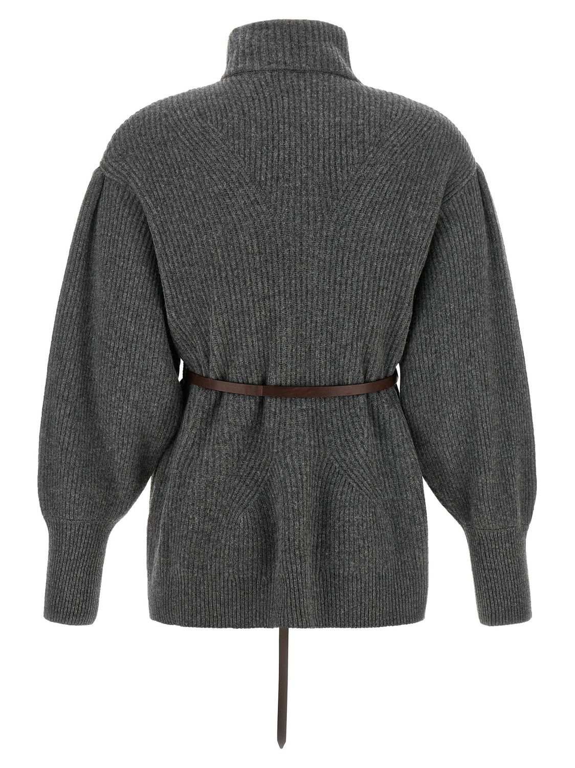Gray Virgin Wool Cardigan
