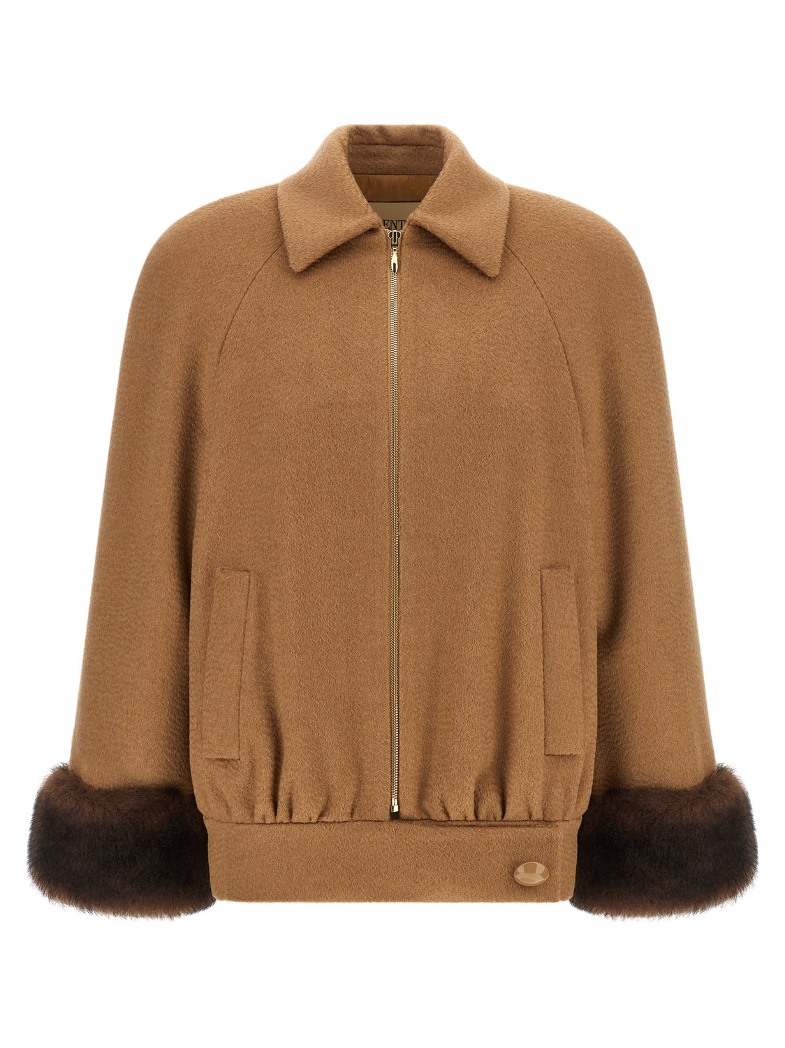 Brown Lamb Fur Bomber