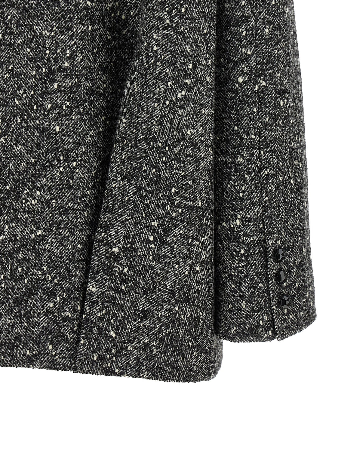 Bicolor Virgin Wool Coat