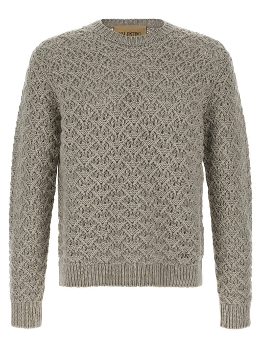 Gray Virgin Wool Cardigan