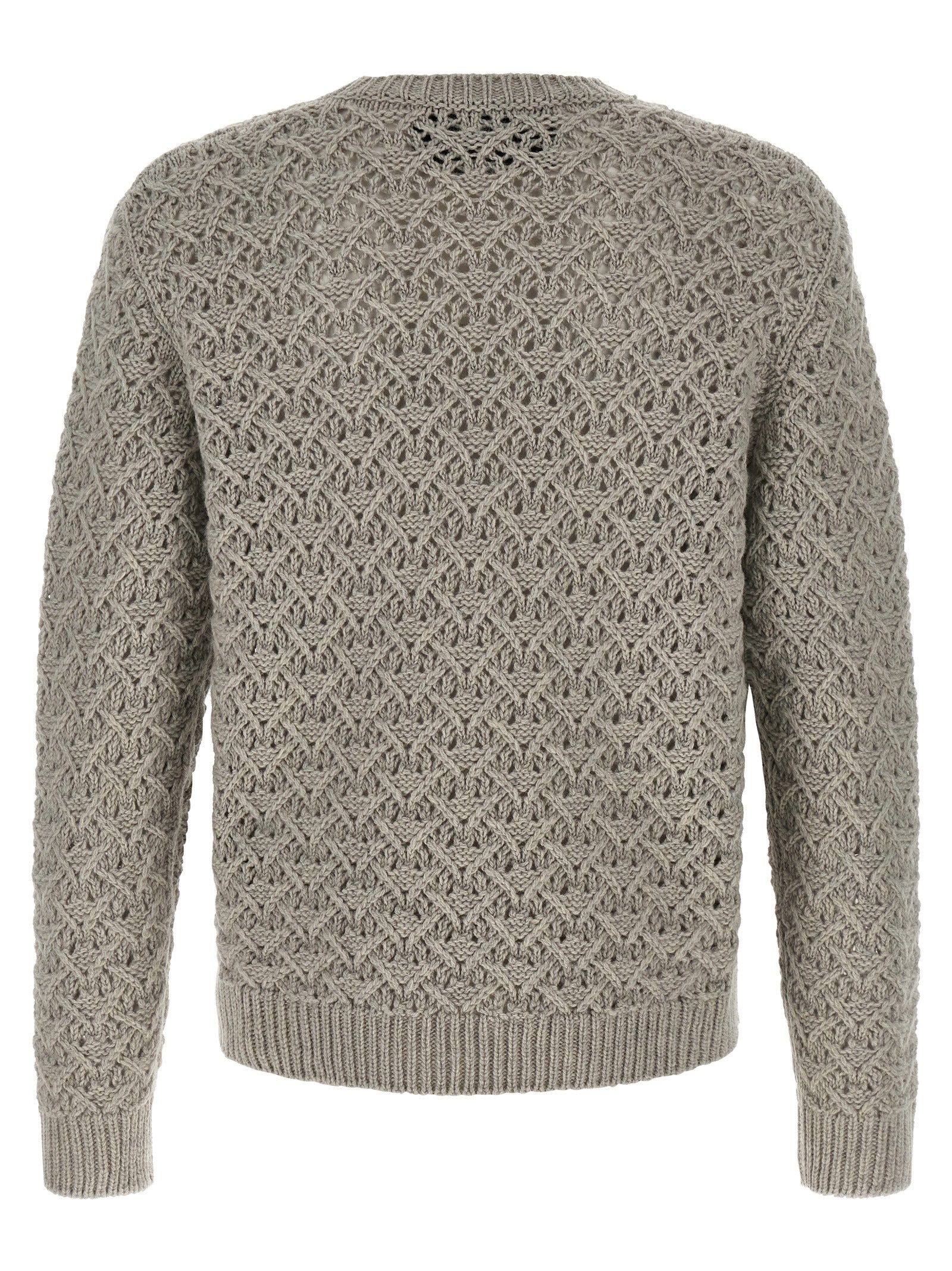 Gray Virgin Wool Cardigan