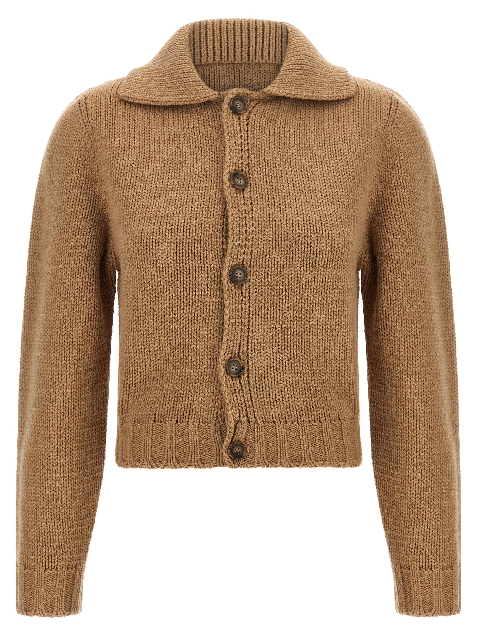 Beige Wool Cardigan
