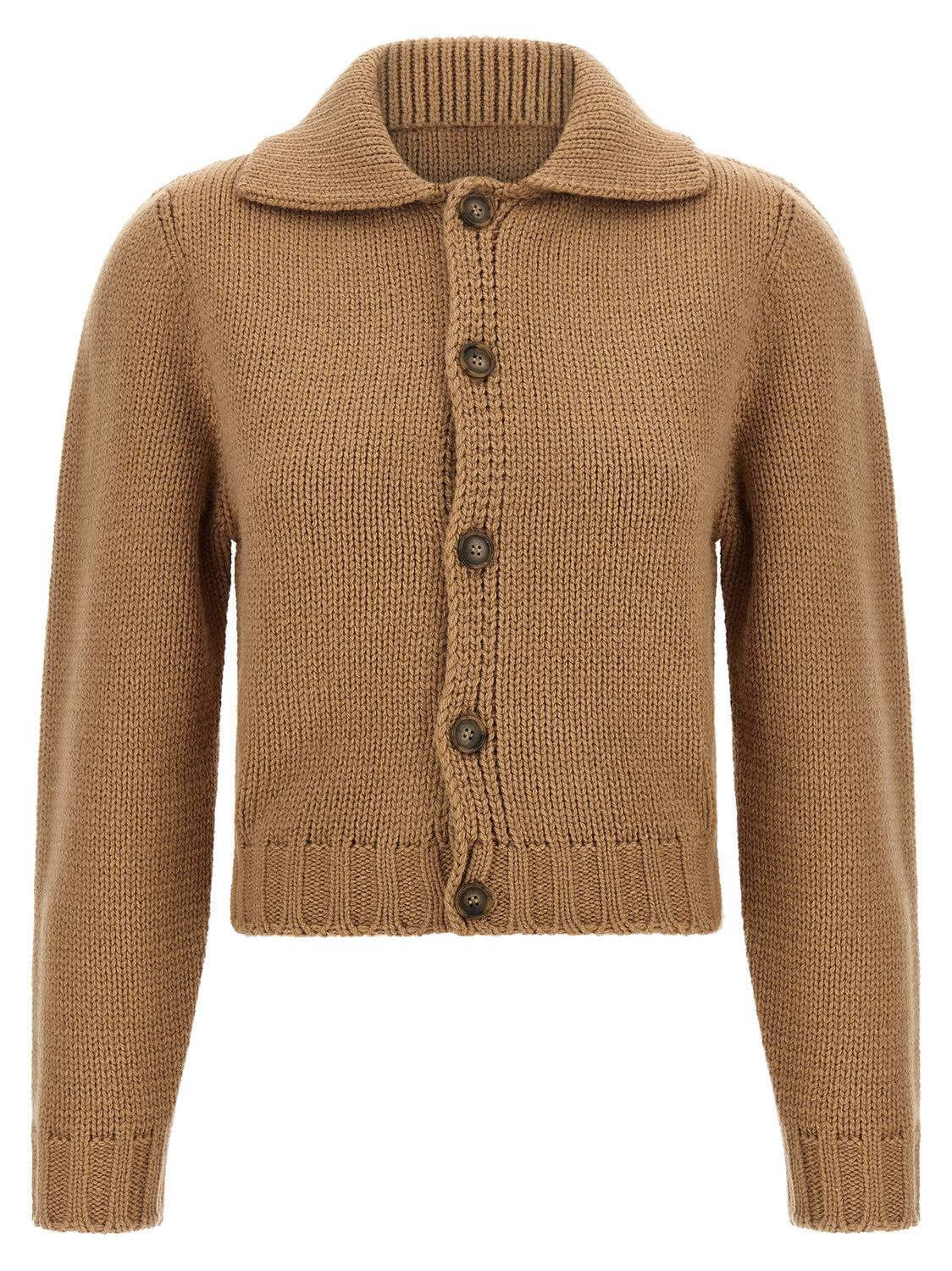 Beige Wool Cardigan