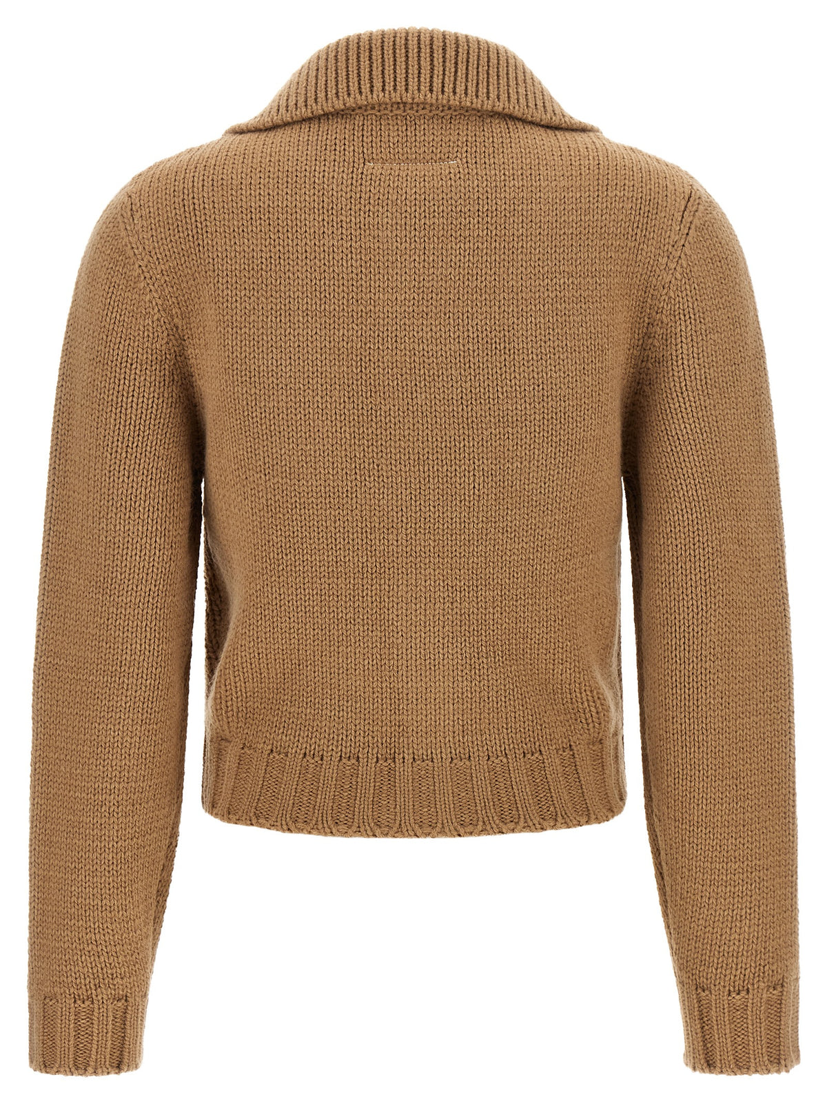 Beige Wool Cardigan