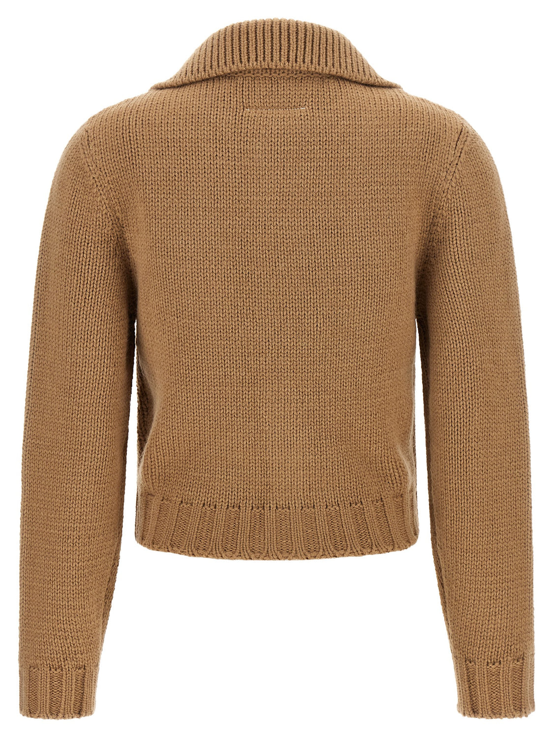 Beige Wool Cardigan