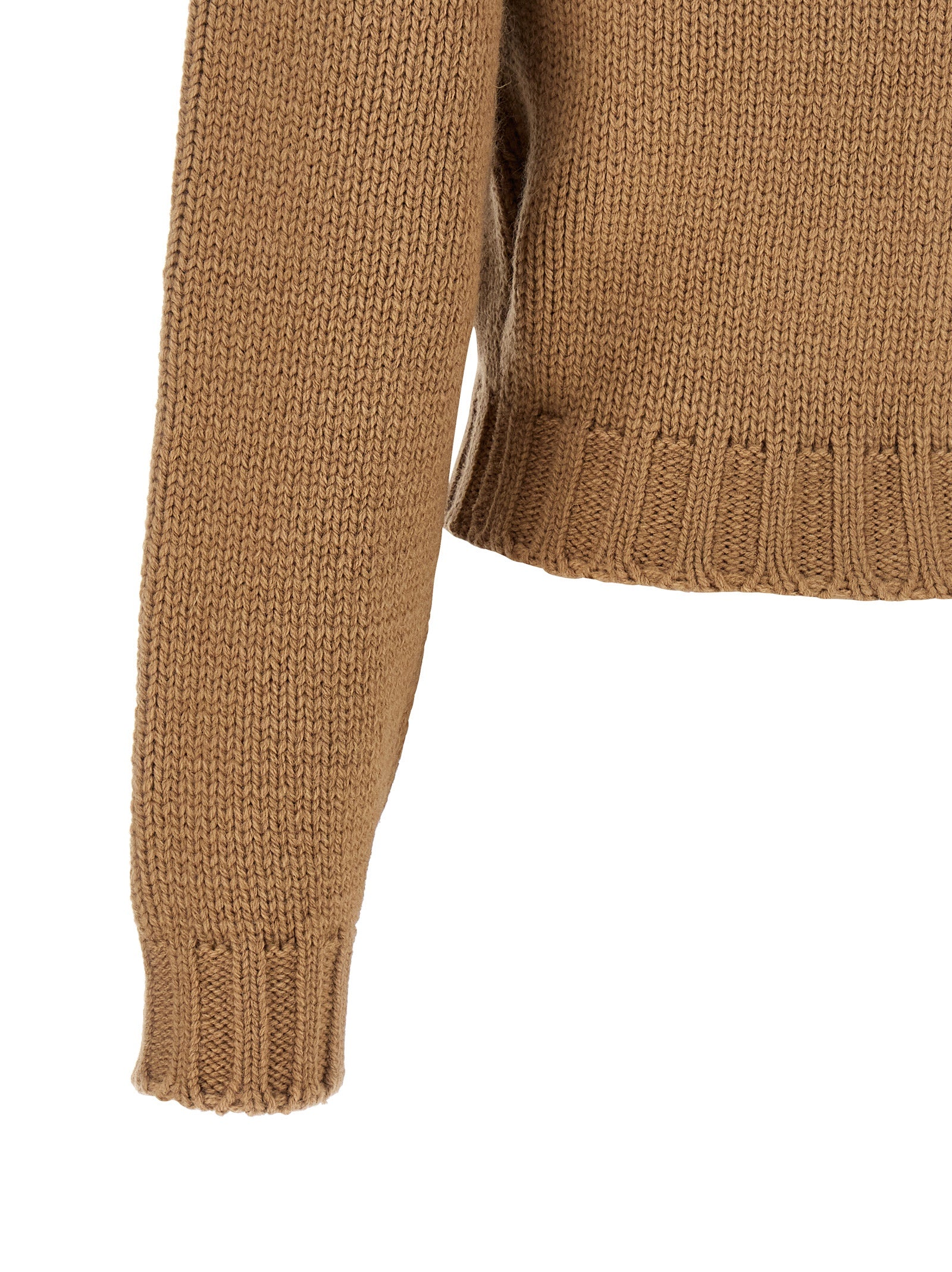 Beige Wool Cardigan