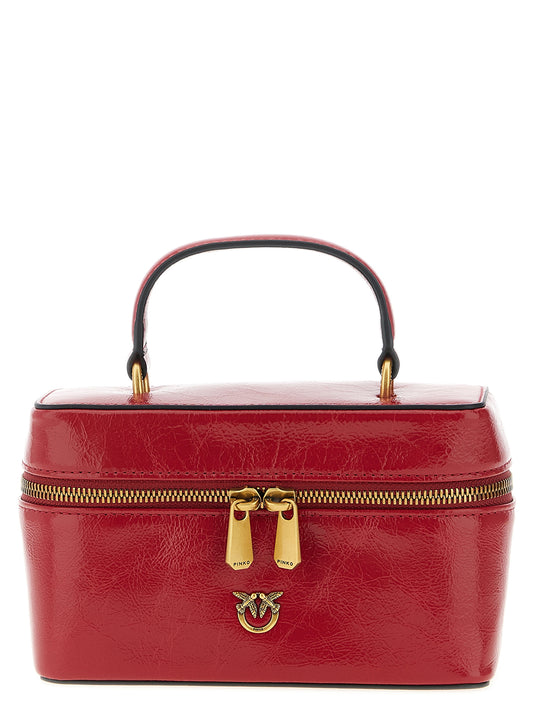 Red Calfskin Crossbody Bag