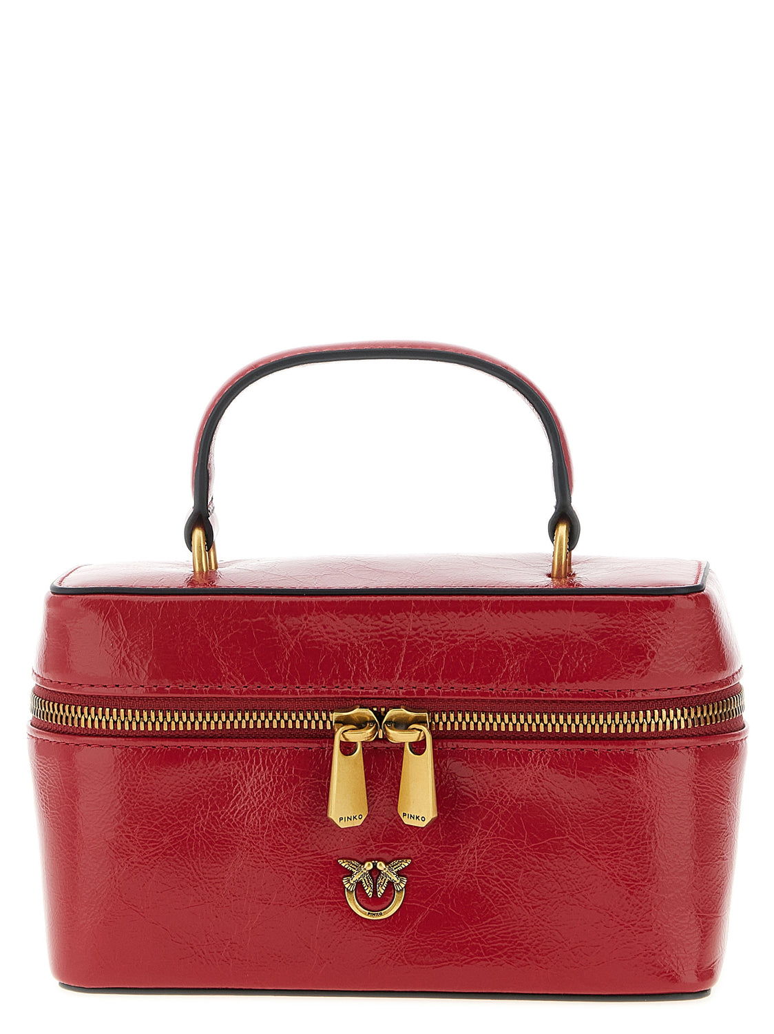 Red Calfskin Crossbody Bag