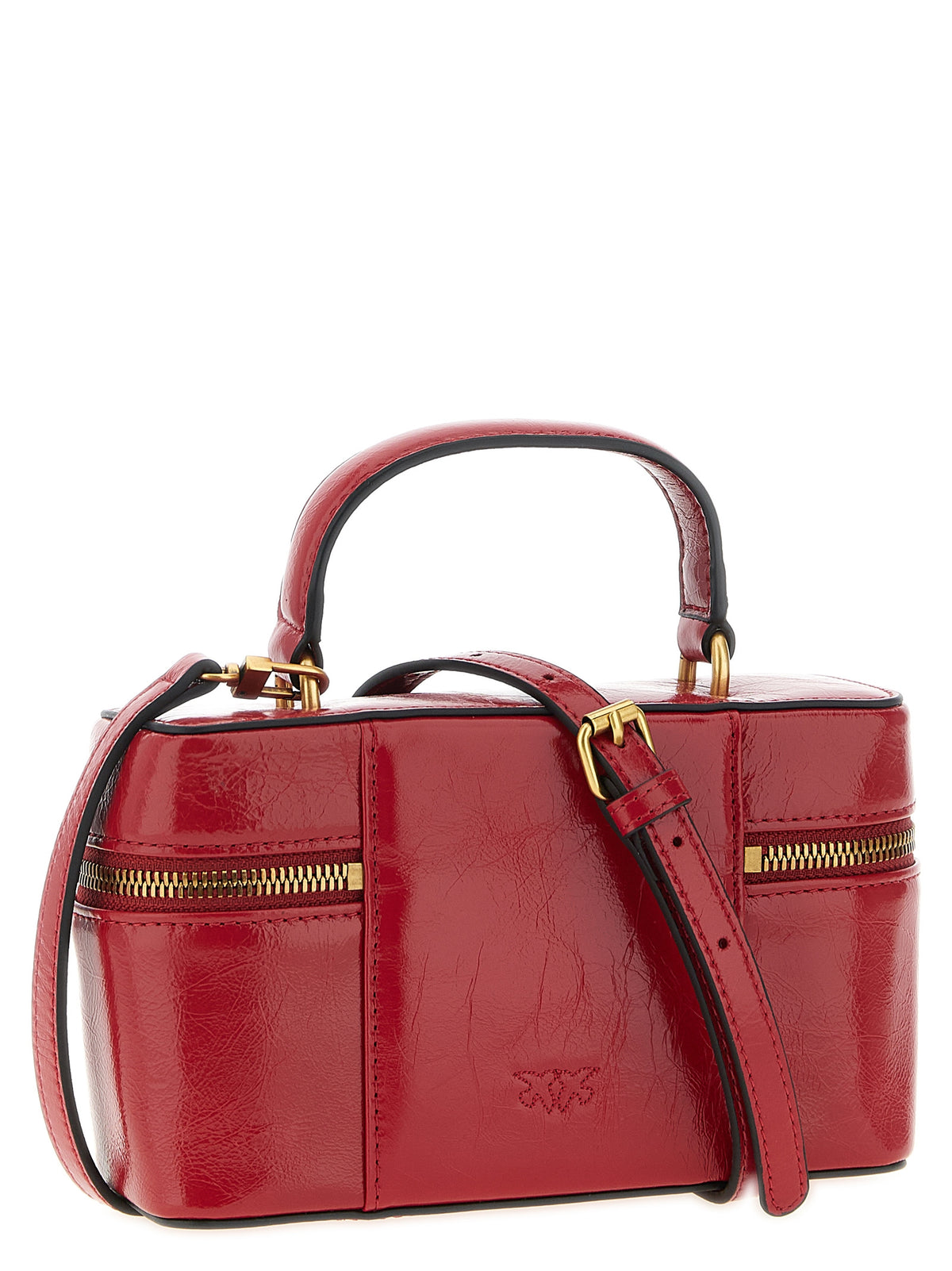 Red Calfskin Crossbody Bag