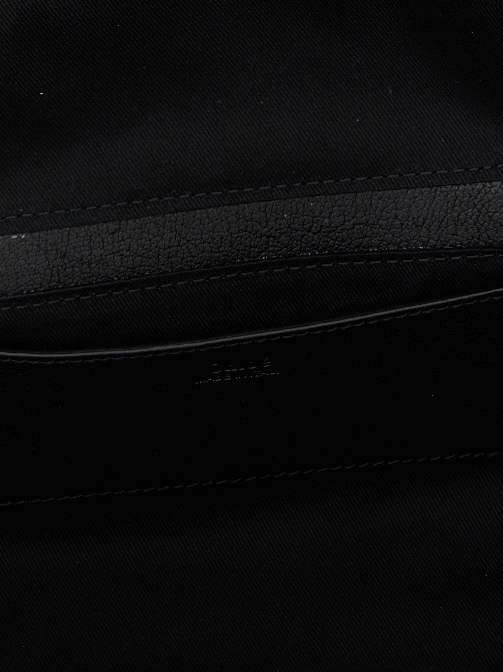 Black Buffalo Leather Shoulder Bag