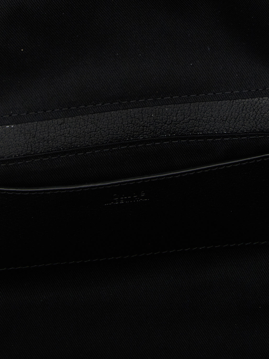 Black Buffalo Leather Shoulder Bag